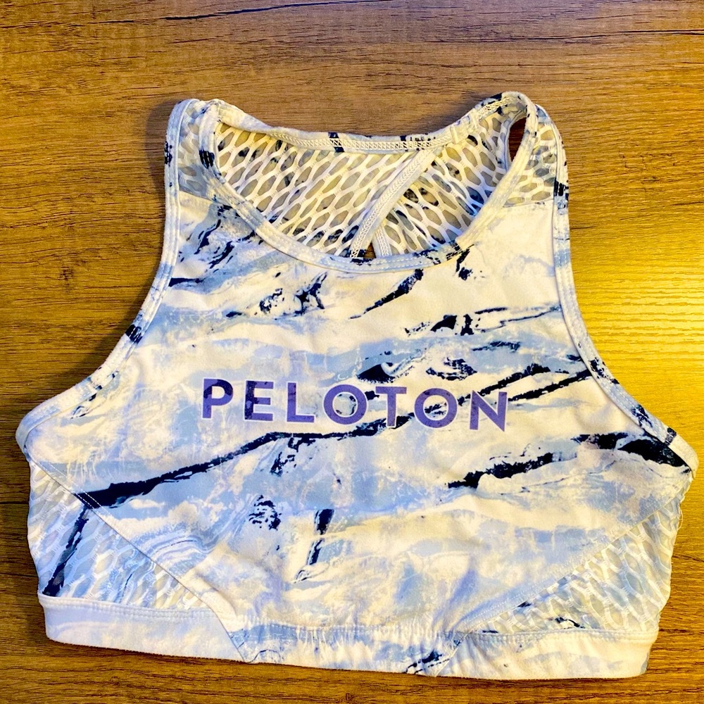 WITH X peloton marble bra EUC medium